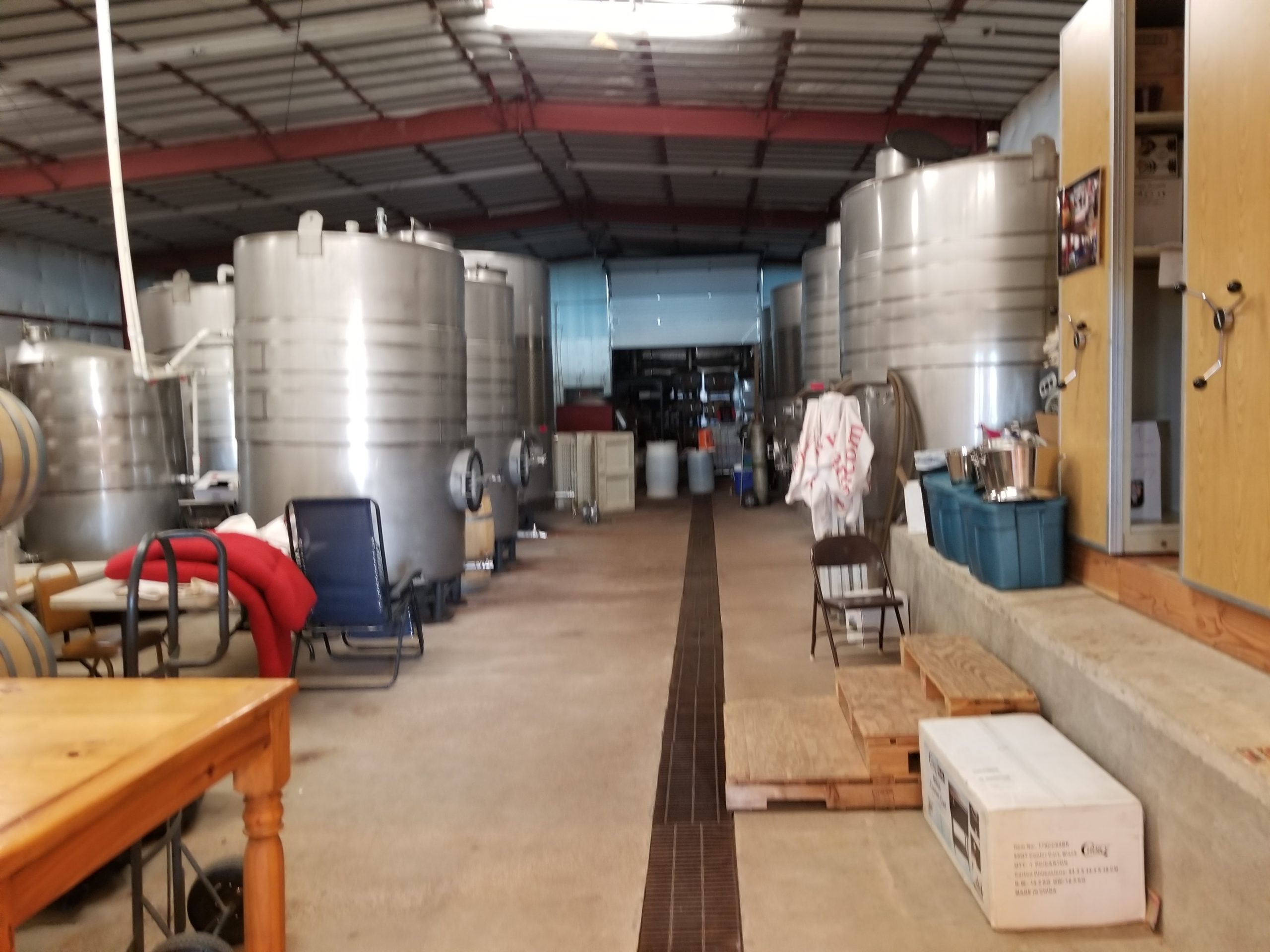 Sonoita Vineyards Tank Room