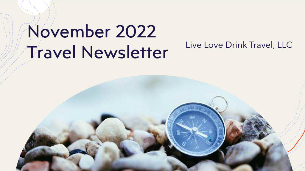 November 2022 Travel Newsletter Cover