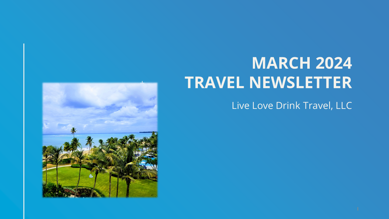 March 2024 Travel Newsletter Cover