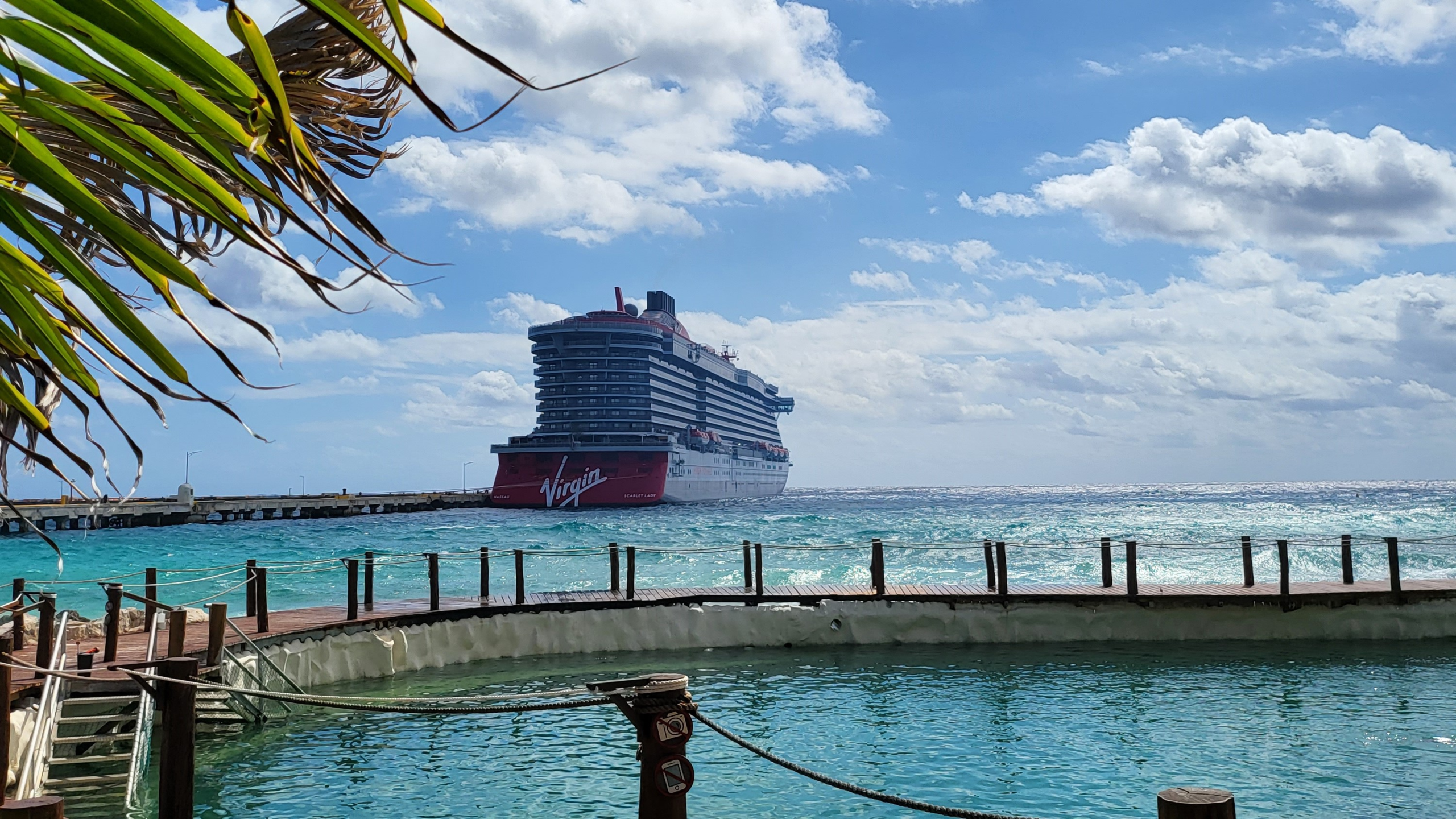 Scarlet Lady in Port