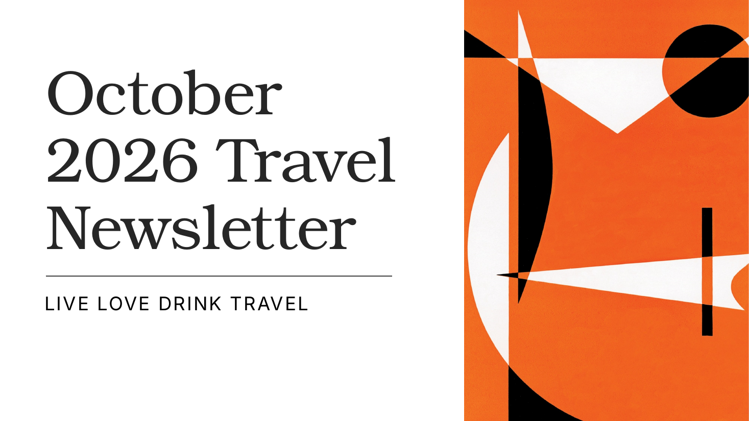 October 2026 Travel Newsletter Cover